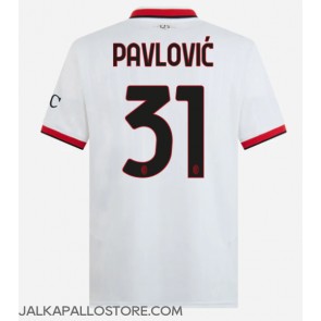 AC Milan Strahinja Pavlovic #31 Vieraspaita 2024-25 Lyhythihainen